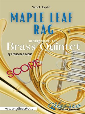 cover image of Maple Leaf Rag--Brass Quintet (score)
